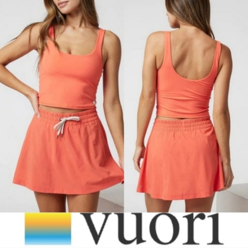 Vuori Daily Crop Tank Top NWT Pomelo Athletic Yoga Activewear Gym PRICE FIRM